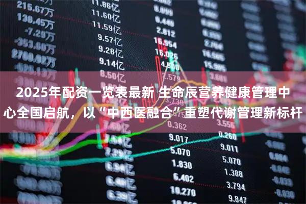 2025年配资一览表最新 生命辰营养健康管理中心全国启航，以“中西医融合”重塑代谢管理新标杆